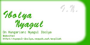 ibolya nyagul business card